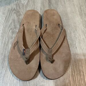 Rainbow Women's Brown Flip Flops